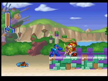 Mega Man Anniversary Collection screen shot game playing